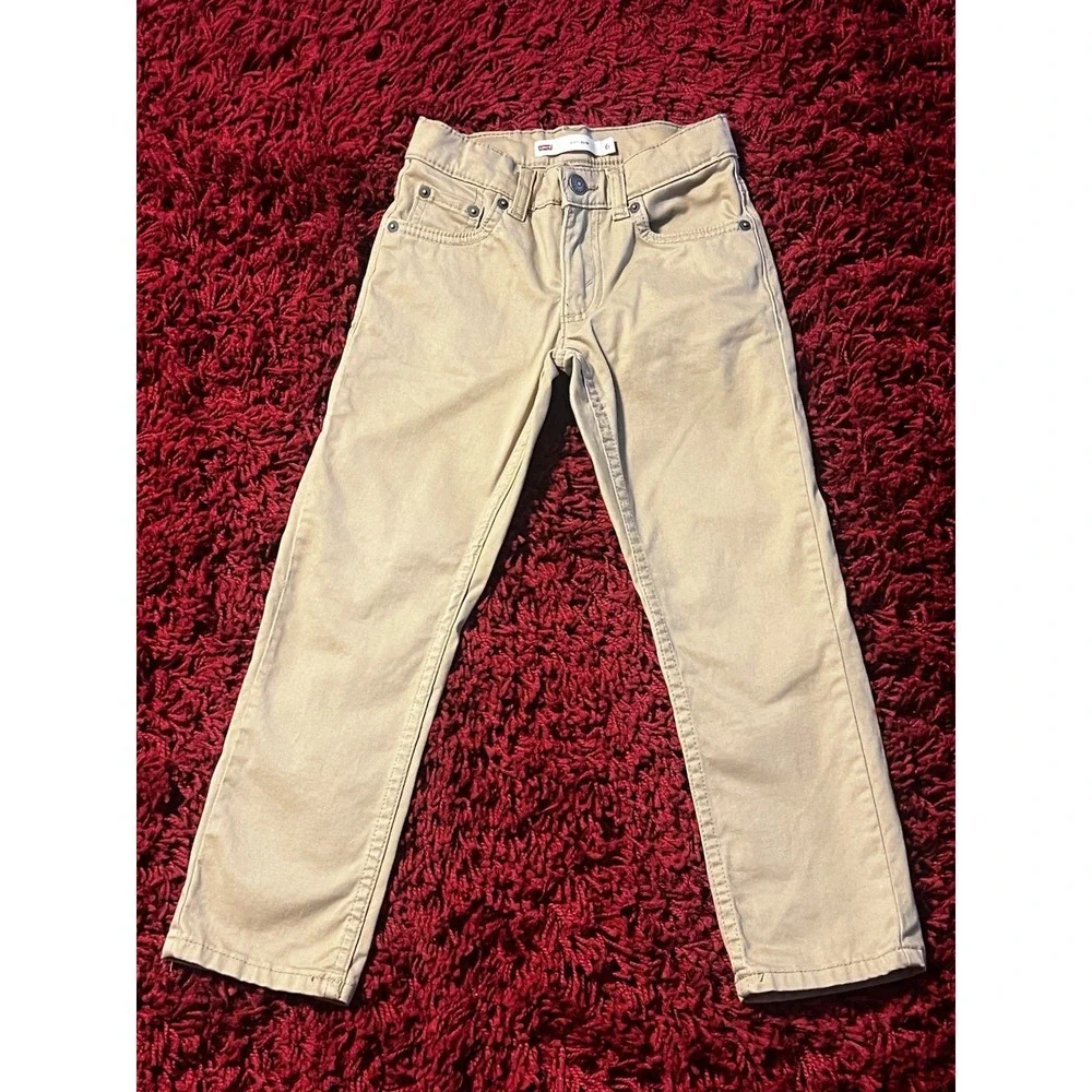 Levi's 511 Slim Boys Pants – Size 6 Regular – Khaki/Tan – Brand New (No Tags)